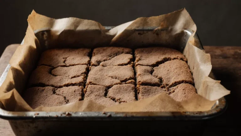 Snickerdoodle blondies Recipes, cut into uneven squares in a baking pan with cinnamon sugar topping